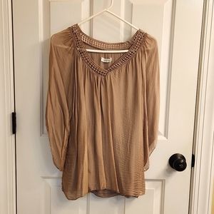 Cobblestone 100% silk top made in Italy